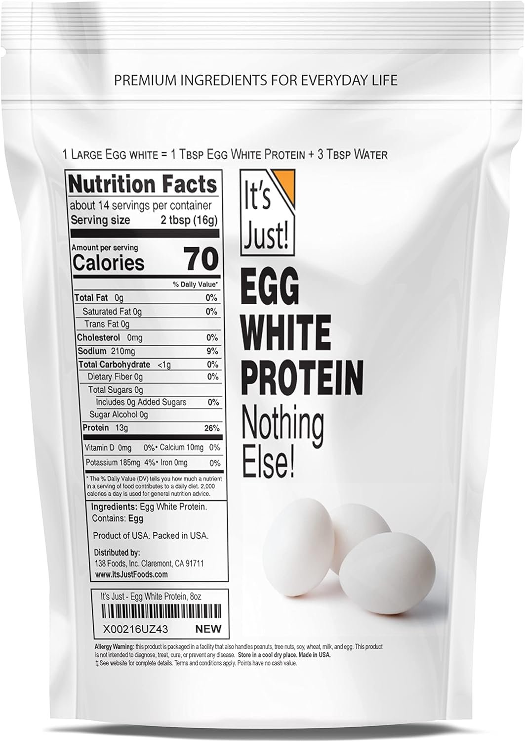 It’s Just! – Egg White Protein Powder Review